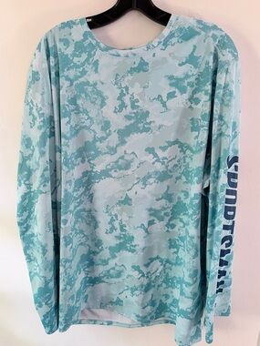 World Wide Sportsman women’s Fishing Shirt Size 2XL Blue Long Sleeve Shirt